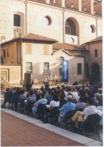Il Festivaletteratura in piazza Alberti a Mantova in un'immagine della scorsa edizione
